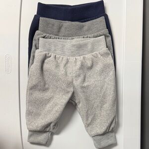 3 Pack- Cozy Navy, Dark Gray and Light Gray Baby Bottoms